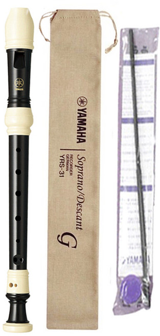 야마하 소프라노 리코더 YRS-31G 저먼식, 1개, 다크브라운