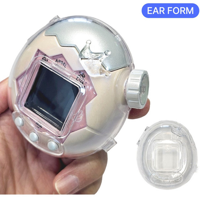 다마고치 파라다이스 크라운 케이스 호환 액정 탈부착, 1개, 투명, D051