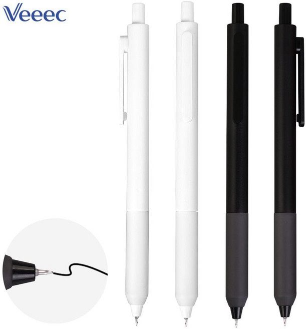 비크 WB클래식니들젤펜 0.5mm X 100개 공공기관 볼펜 사무 워크샵 홍보 판촉상품 기업, 화이트, 본상품선택