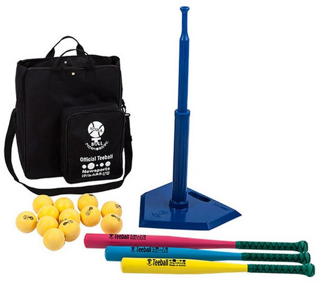 티볼풀세트 배팅티세트 티볼배트3개 공12개 보관용가방 야구방망이 티볼방망이 어린이방망이