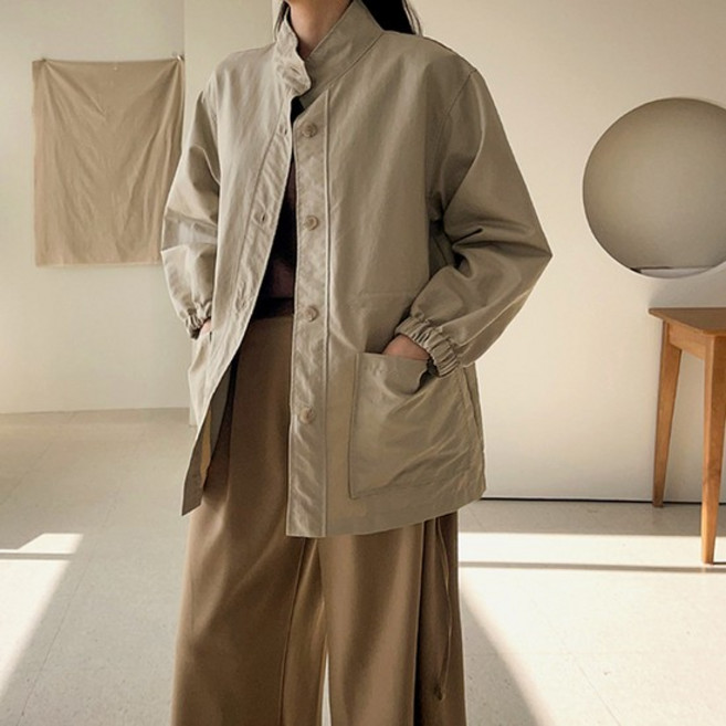 컨택유 피핀 여성용 이엔 허리스트링 점퍼 66003