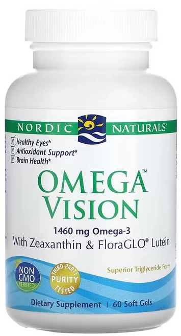 노르딕내추럴스 오메가 비젼 730mg 소프트젤 60정, 1개 - 쿠팡