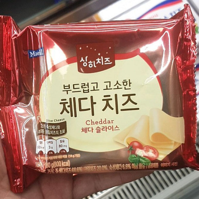 매일 상하 체다슬라이스, 180g, 1개