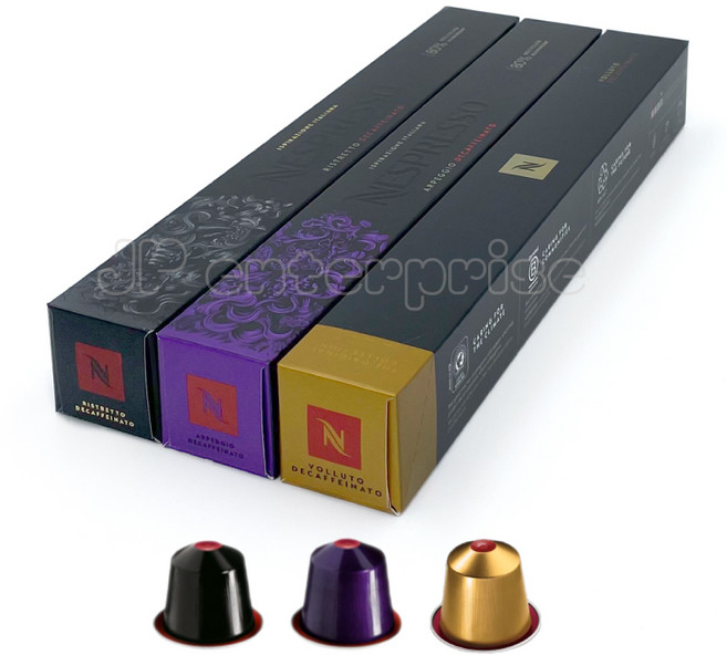 네스프레소 캡슐 커피 디카페인 세트 3종 총, 30개, 10개입