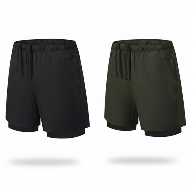 UPPERCUT 남성 투인원 기능성 쇼츠 2P 세트 스윔팬츠 서핑팬츠 보드숏 퀵드라이 헬스 러닝 크로스핏 농구 테니스 스포츠 반바지 빅사이즈 여름 바지