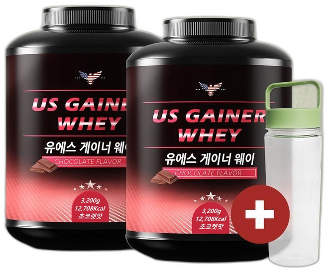 [헬시프로틴] 유에스게이너 웨이4kg 살찌는보충제 탄수화물보충제, 2개, 3.2kg