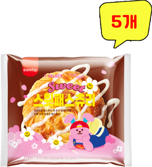 삼립 Sweet 스윗패스츄리, 5개, 100g