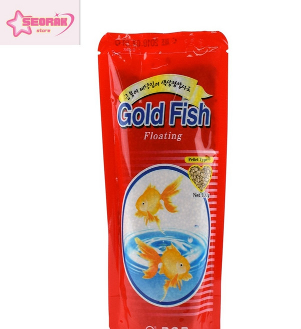 골드피쉬금붕어 비단잉어 색상영양사료 100G 열대어밥, 1개