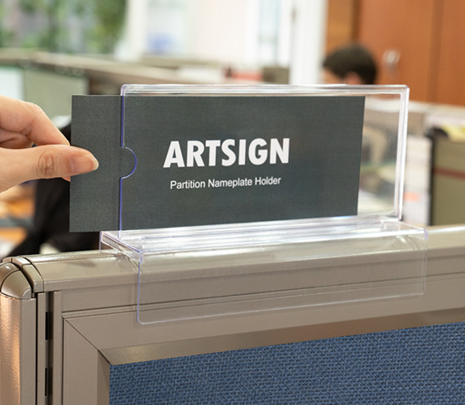 파티션꽂이 양면/폭60 속지150x70mm 파티션홀더 부서명 7703, 1개