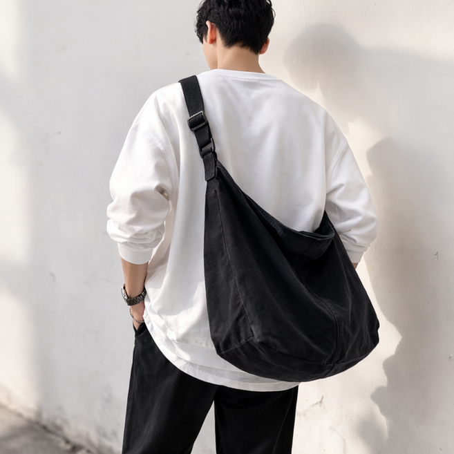 미카앤코 빅사이즈 숄더백 캔버스백 크로스백