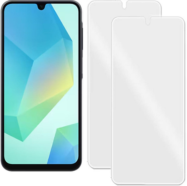 갤럭시 A16 SM-A165N 깨지지 않는 PET 방탄 필름 지문인식 액정보호필름, 2개
