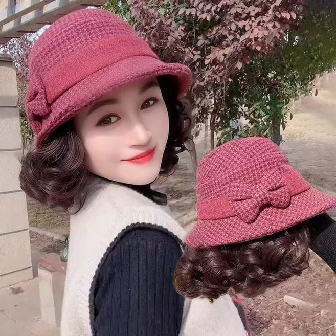 Lavitree 가발 모자 여자 가발, 1개, 라이트 브라운