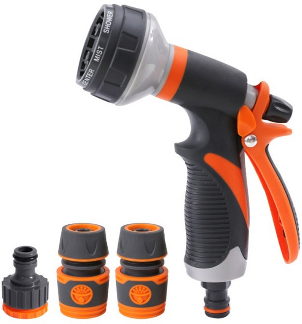 8기능 파워멀티 물분사기, 1세트, 혼합색상