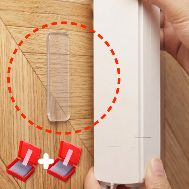 말끔당 초강력 양면 접착 테이프 투명 스티커, 1세트