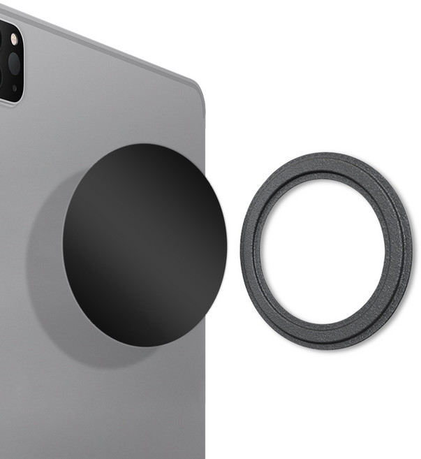 태블릿 마그네틱 벽거치대 자석링 홀더, 1개, 블랙