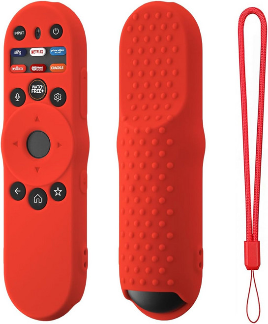 비지오 TV 리모컨용 하이 컬러 리모컨 커버 XRT270 스마트 2023 실리콘 슬리브용 케이스 빨간색, pink