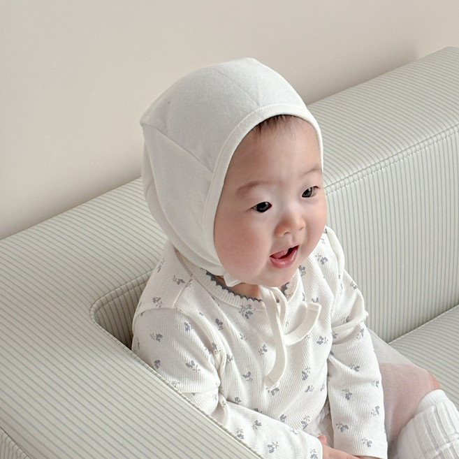 밀크하우스 유아용 아기 보넷모자 사계절