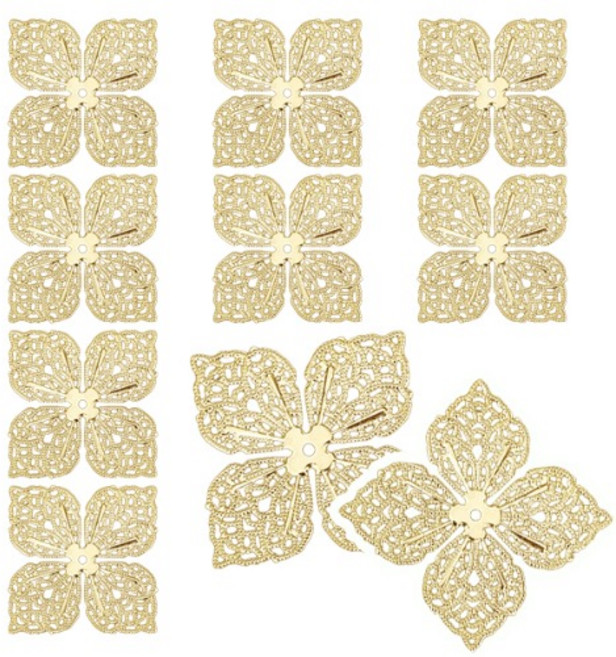 10개) K5 나팔수선 전통 한복 금속장식 명절선물 용돈봉투 포장장식 가채장식 한복악세사리장식 예단장식 외국인선물