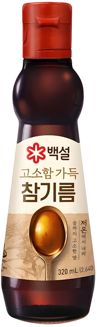 백설 고소함 가득 참기름, 320ml, 1개 - 쿠팡