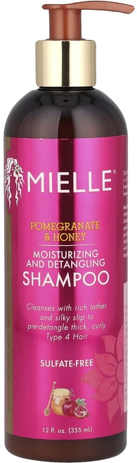 Mielle 보습 및 엉킴 방지 샴푸 석류 및 꿀 355ml(12fl oz), Mielle보습및엉킴방지샴푸석류및꿀355ml12floz, 1개, 355ml - 쿠팡