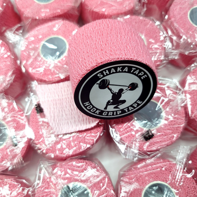 샤카 훅그립 볼링 크로스핏 손가락 테이프, 프리미엄 로즈핑크, 1개