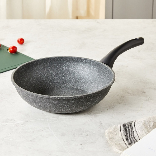 [모던하우스] 레인포레스트 블랙 스톤코팅 인덕션겸용 웍팬 28CM /CK0223039, 단품, 1개