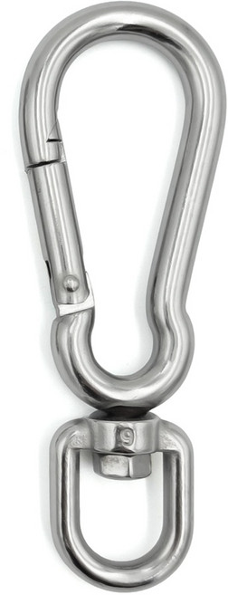 카라비너 스텐 슈벨비너 캠핑 등산 고리 강철 비나, 1개