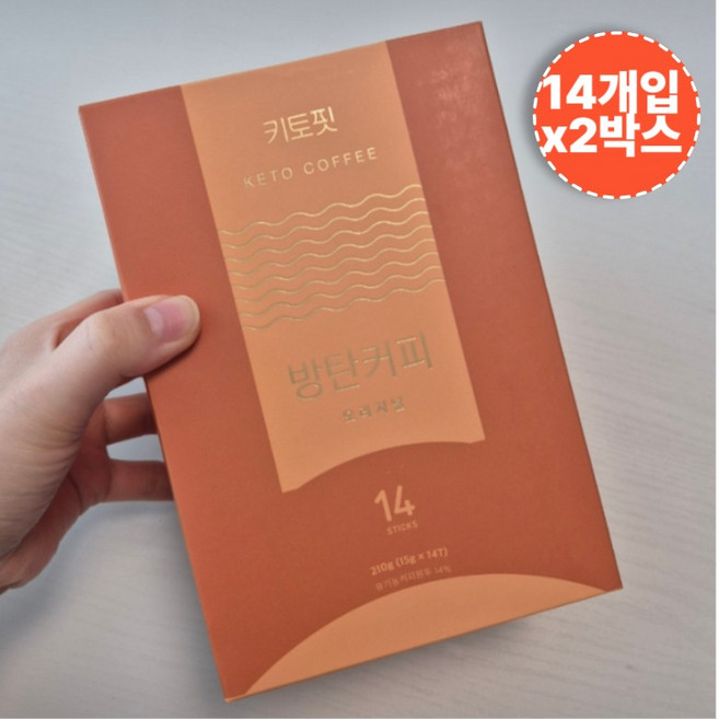 키토핏 방탄커피 오리지널 버터커피, 15g, 14개입, 2개