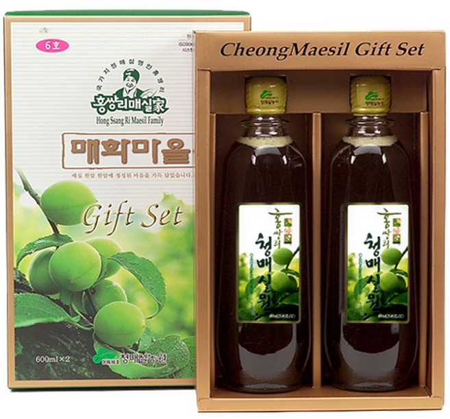 홍쌍리매실청 선물세트7호(3병) 청매실원, 3개, 600ml