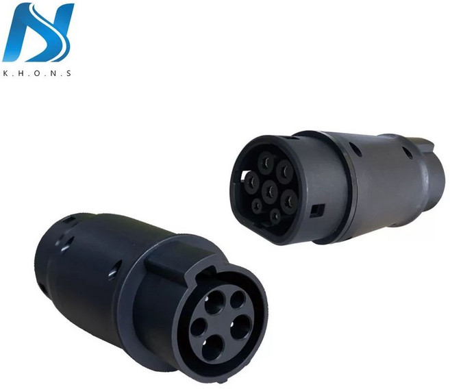 전기차 충전변환젠더 5핀 충전어답터/ 테슬라 용 7핀 변환젠더 ZE to SM3, 1개