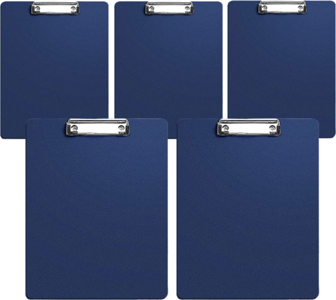 원오피스 컬러 PS 클립보드 A4, 5개입, 네이비