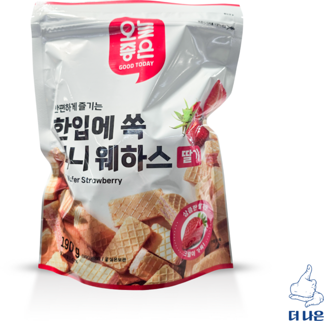 오늘좋은 한입에 쏙 미니 웨하스 딸기 190g, 1개