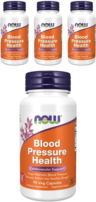 나우푸드 블러드 프레셔 헬스 베지 캡슐, 4개, 90정 - 쿠팡