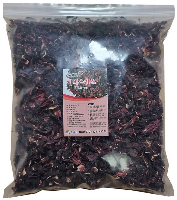 해남농수산 히비스커스 차 꽃차 꽃잎차, 1개입, 1개, 800g, 800g