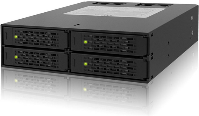 ICY DOCK MB994SP-4SB-1 착탈식 2.5 HDD/SSD 4베이 모바일 하드랙 정품, 1개