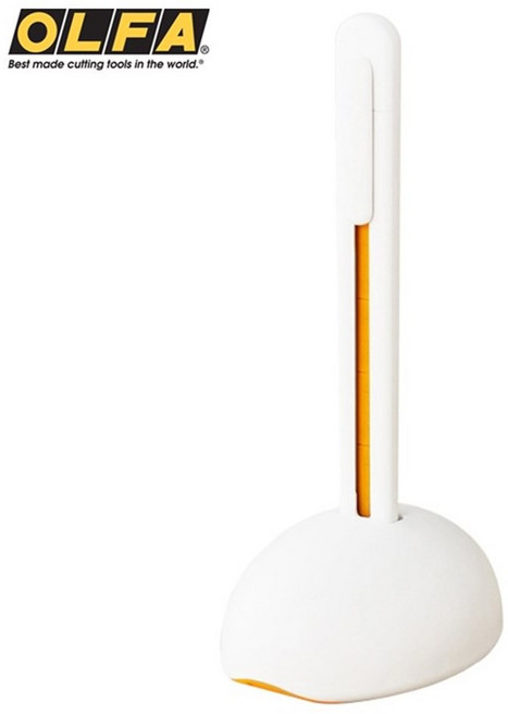 OLFA 日本製兒童安全美工刀ESK-1 (右左手皆適;附折刃器刀架;品番236BS), 1個, 白色