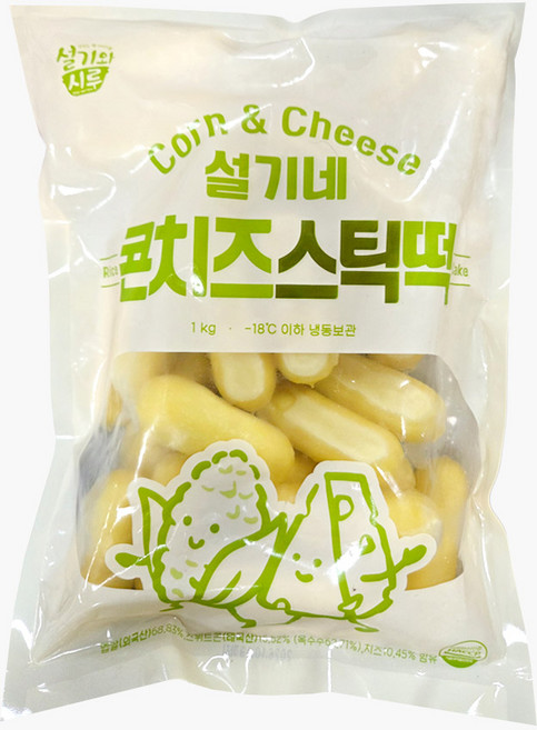 설기네 콘치즈스틱떡 1kg 떡사리, 1개