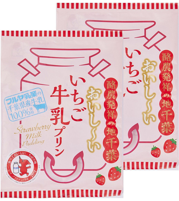 Fujimasa Foods 美味草莓牛奶布丁 7入, 2個, 147g