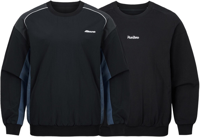 미즈노(32YC455009) 리버시블 맨투맨 REVERSIBLE MTM 티셔츠 양면 라운드 우븐 티셔츠