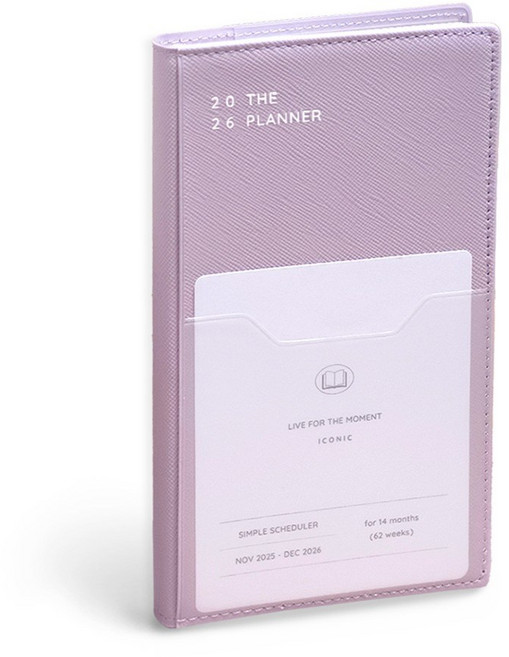 아이코닉 위클리 다이어리 스케줄러 2026 더 플래너 S, 0LAVENDER, 1개
