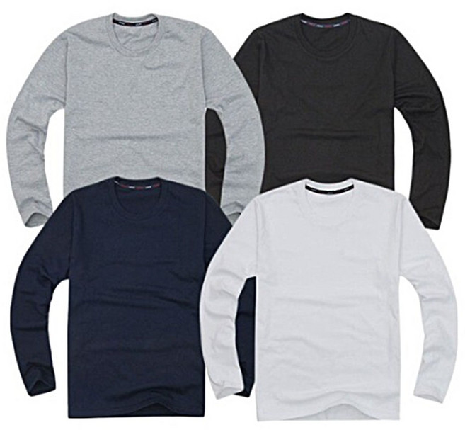 긴팔 프리미엄 라운드 남녀공용 무지티 레이어드 쭉티 티셔츠