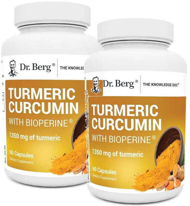 닥터베르그 터메릭 커큐민 바이오페린 1350mg 캡슐 Dr. Berg Nutritionals Turmeric Curcumin