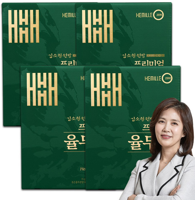 김소형 원장 볶은율무 스테비아 프리미엄 저당 율무차, 4박스, 30개입, 15g