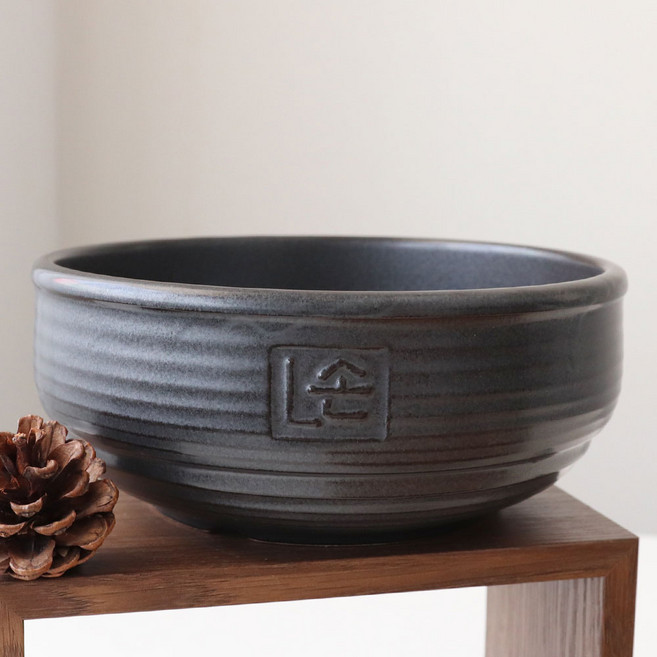 오메가키친 무균열 뚝배기 비빔기 국산 불뚝 세제 안먹는 뚝배기 페트라이트 무흡수, 불뚝 비빔기 3호 (202895), 1개