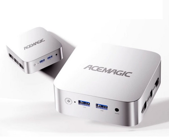 ACEMAGIC V1-N150 미니PC 컴퓨터 Twin Lake N150 4핵/4코어 베어본 관부가세포함, WIN11 Home, 512GB, 16GB, 실버