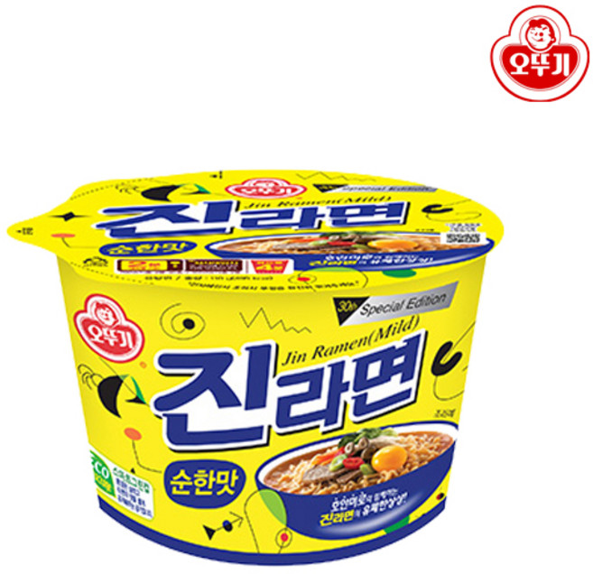 오뚜기 진라면_순한맛_용기 (110GX6)x 1개, 12개