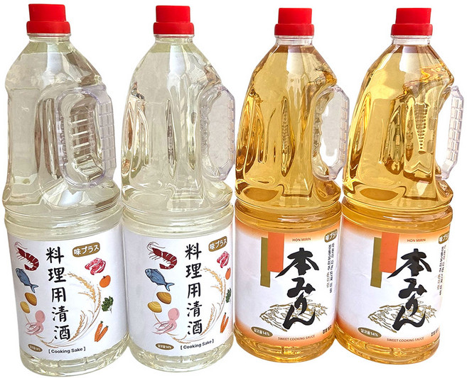 새마원 만능 요리용청주 1.8L + 혼미린 1.8L 세트 맛술 요리주 요리술, 2세트, 3.6L