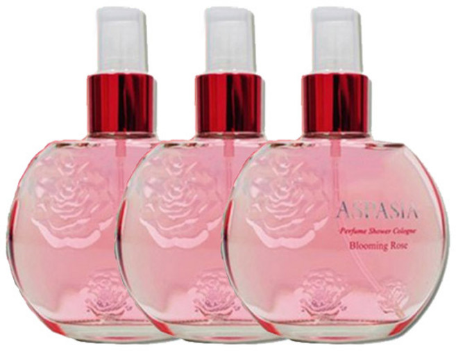 아스파시아 샤워코롱 블루밍로즈 3개, 150ml