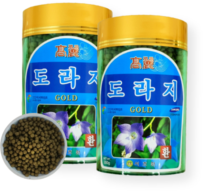 국산 도라지환 분말 가루 도라지추출물 환 골드 건강환 300g 2통, 1개