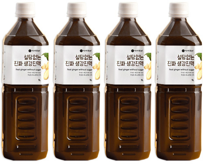 이제부터 설탕없는 진짜 생강 진액, 1L, 1개입, 4개